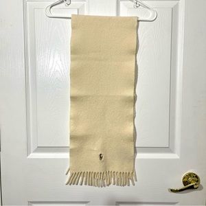 Ralph Lauren Scarf 100% lamb wool. Italy. Ivory.